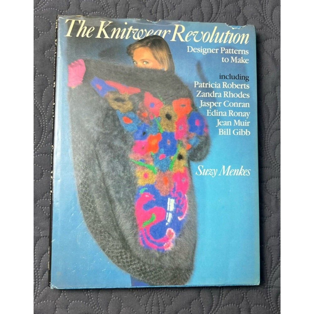 Knitwear Revolution: Designer Patterns to Make By Suzy Menkes 1984 VTG Hardcover